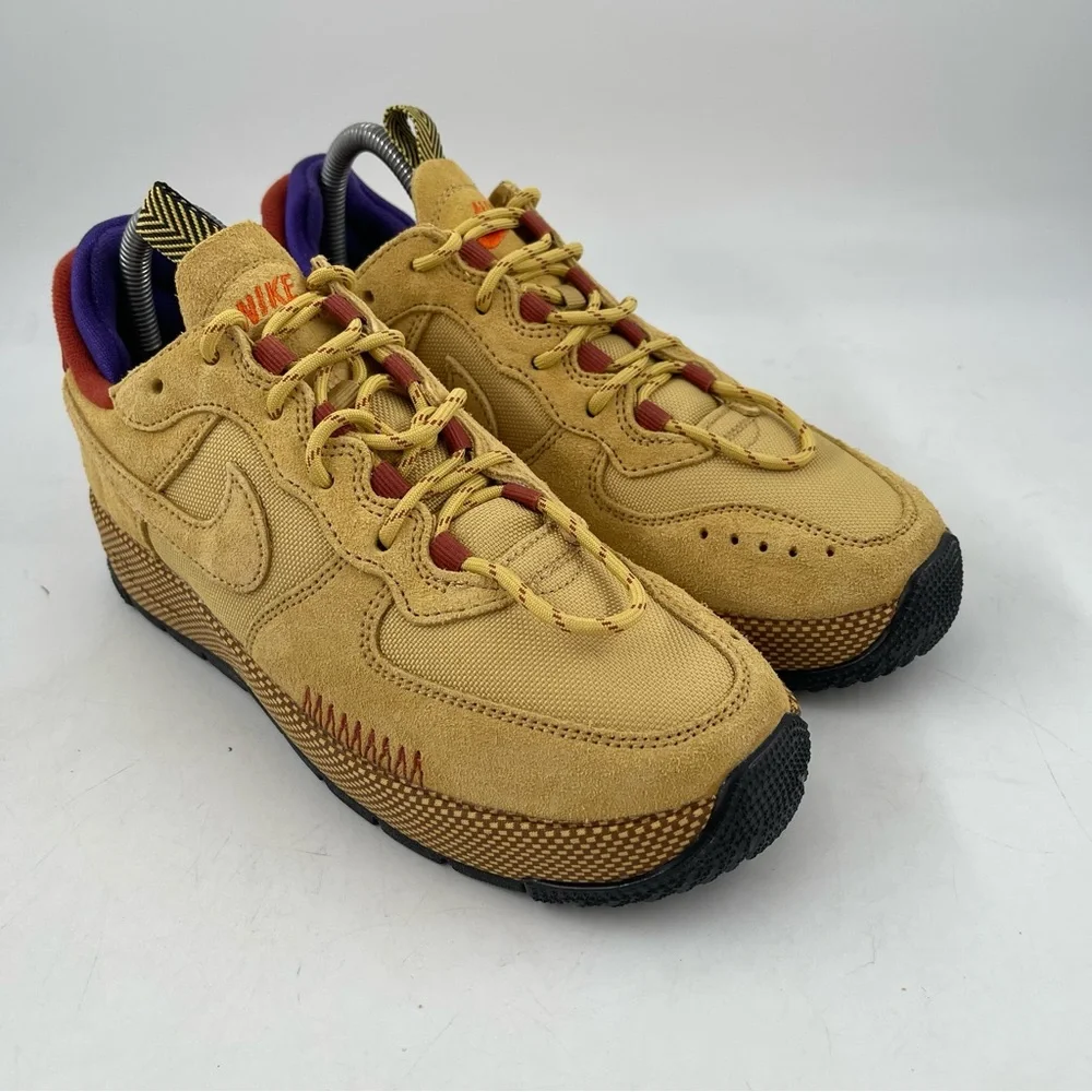 Nike Women’s Air Force 1 Wild Wheat Gold-SZ 6.5 -Low Lace-Up Shoes Sneaker